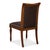 French Empire Dining Chairs in Brown Leather, Sets of 2 For Sale - Image 4 of 11
