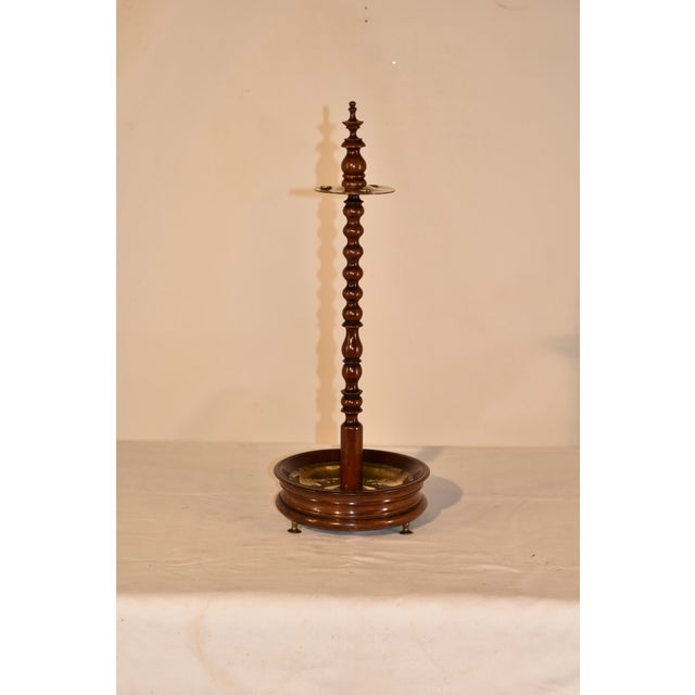Early 19th Century American Walnut Tavern Pipe Stand For Sale - Image 4 of 7