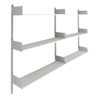 Mid-Century Aluminium 606 Wall Shelf by Dieter Rams for Vitsoe For Sale