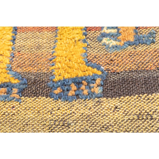 Textile Antique Handwoven Gabbeh Palas Textile Art For Sale - Image 7 of 8
