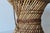 Vintage Woven Bamboo Rattan Woven Cane Wicker Stool Mid-Century For Sale - Image 11 of 17