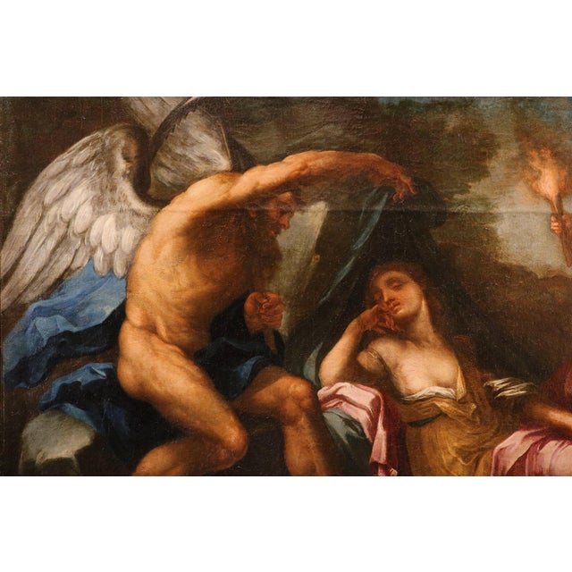 Luigi Garzi, Allegory of Time, 1700, Oil on Canvas For Sale - Image 4 of 16