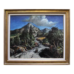 French Impressionist Landscape Painting by Auguste Durand Rose (1887-1962)