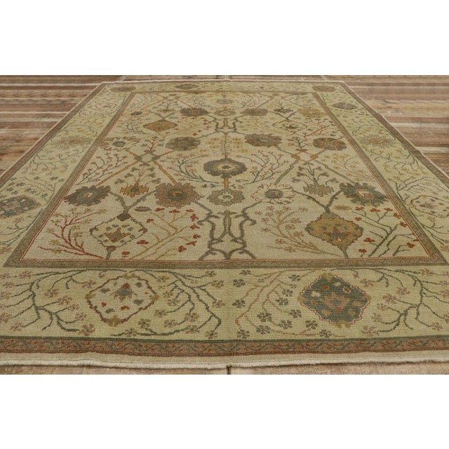 Turkish Oushak Rug - 09'05 X 12'01 For Sale In Dallas - Image 6 of 9