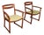 Pair of Vintage Side Chairs, Scottish, Teak, Elbow Seat, Beithcraft, Mid Century For Sale