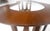 Oiled Walnut Boomerang Kidney Shape Glass Top Stretcher Base Coffee Table Mint!