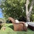 Wood Mark Hampton for Hickory Chair Woven Lounge Chairs & Ottomans in Colefax & Fowler—Set of 2 For Sale - Image 7 of 18