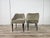 Mid-Century Modern Fabric Armchairs with Wooden Legs and Adjustable Brass Feet, 1960, Set of 2 For Sale - Image 3 of 14