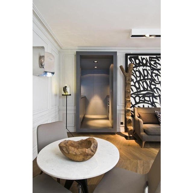 Cutting Space Square Mirror in Polished Stainless Steel by Haymann Editions For Sale - Image 4 of 6