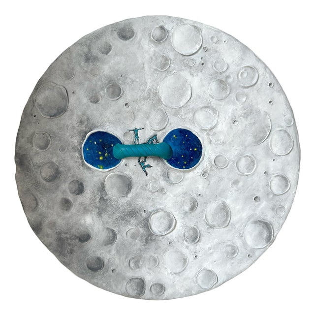 Vera Vizzi, The Same Lunar Wall Relief with Celestial Views, 2025, Modeling Clay and Acrylic For Sale
