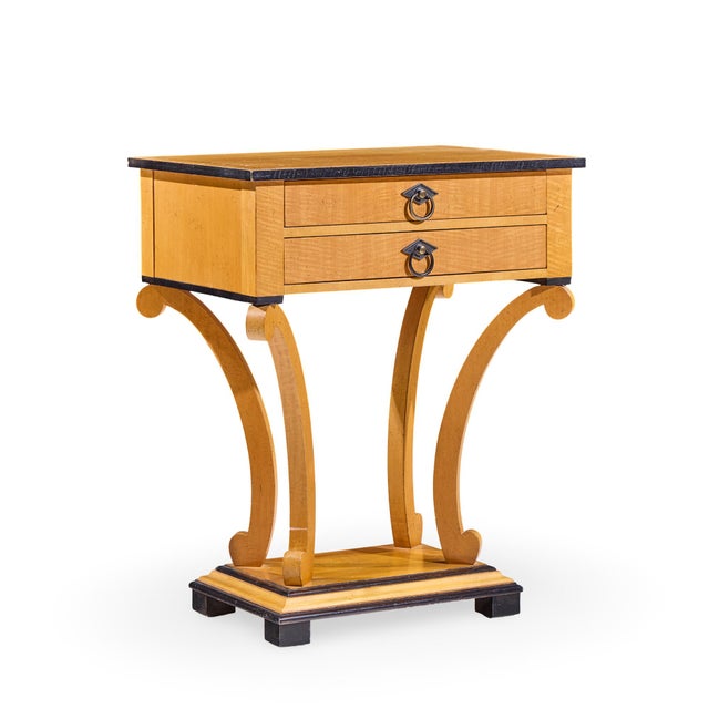 Baker Furniture Primavera Biedermeier Style Nightstands - Pair For Sale In Chicago - Image 6 of 12