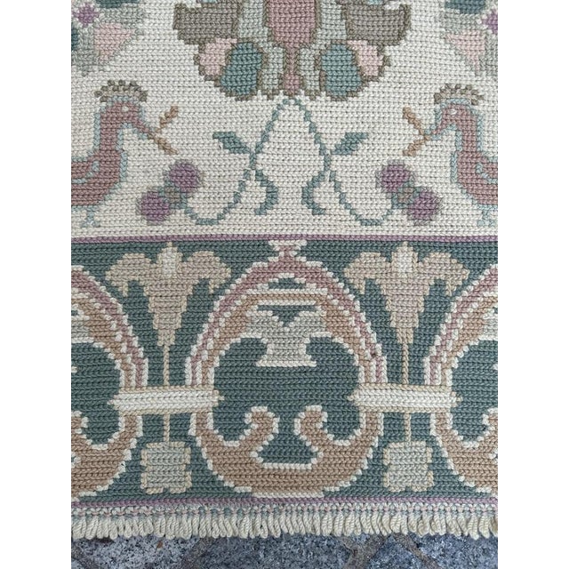 Mid-Century Portuguese Needlepoint Rug, 1940s For Sale - Image 4 of 18