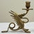 Brass Vintage Brass Griffin Motif Candlestick Holder For Sale - Image 8 of 10