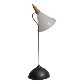 Floor Lamp in Terracotta, Acrylic Glass, and Aluminum For Sale