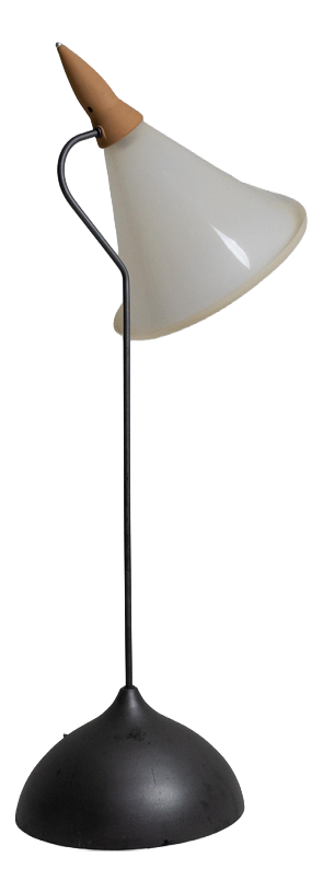 Floor Lamp in Terracotta, Acrylic Glass, and Aluminum