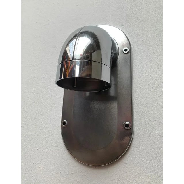 Silver Vintage Danish Pipeline Wall Lamps Sconces by Ole Pless Jørgensen for Nordisk Solar, Set of 2 For Sale - Image 8 of 18