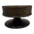 Antique French Bronze Floral Master Salt Cellar or Ring Dish - Dated 1920 Miniature For Sale