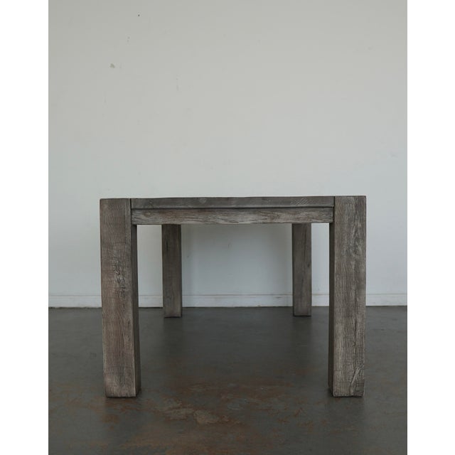 Wood Restoration Hardware Parsons Dining Table For Sale - Image 7 of 13