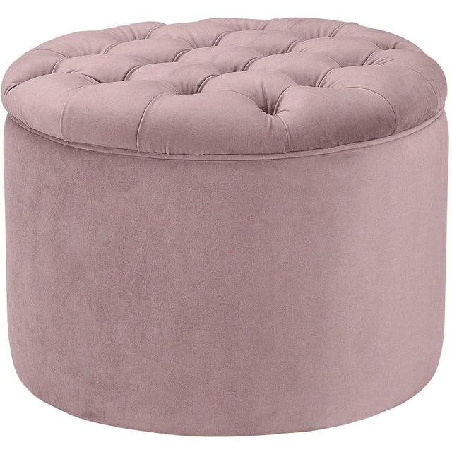 Queen Mauve Velvet Storage Ottoman For Sale In Los Angeles - Image 6 of 6
