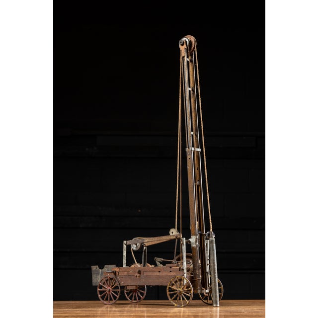 Early 20th Century Early 20th Century Pile Driver Rig Salesman Sample For Sale - Image 5 of 16