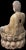 Antique Chinese Polychrome Wood Buddha on Double Lotus Base Large 42” For Sale - Image 10 of 10