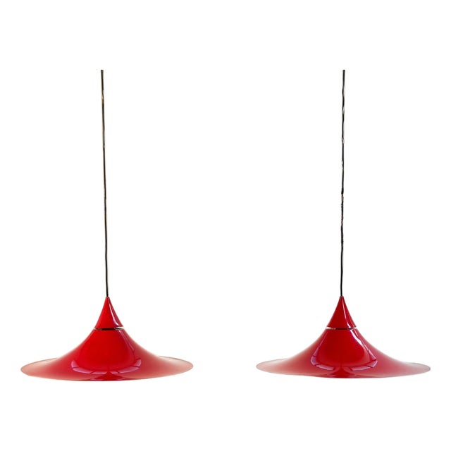 Hanging Lamps by Claus Bonderup and Torsten Thorup for Fog & Mørup, 1960s, Set of 2 For Sale