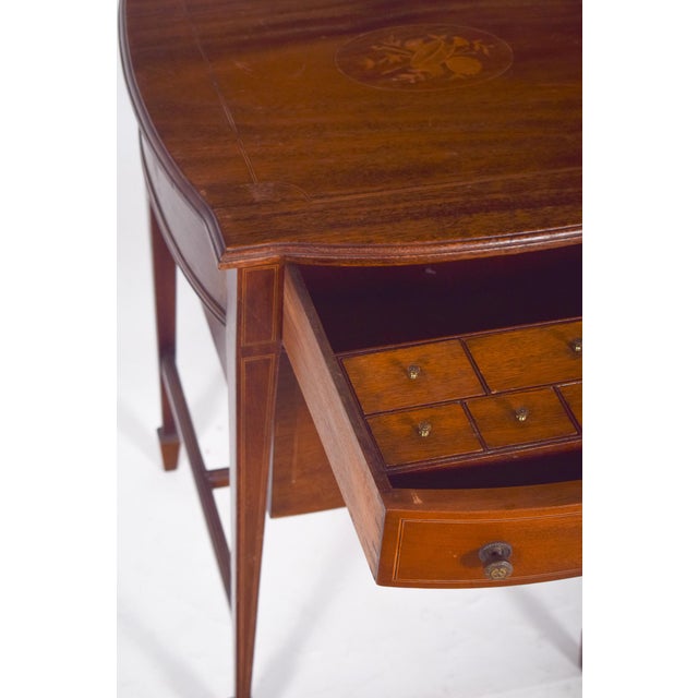 Antique English Sewing Table, 1890s For Sale - Image 4 of 13