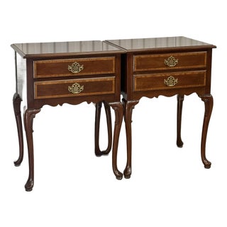 Hickory White “American Masterpiece” Georgian End Tables / Nightstands For Sale