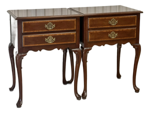 Hickory White “American Masterpiece” Georgian End Tables / Nightstands