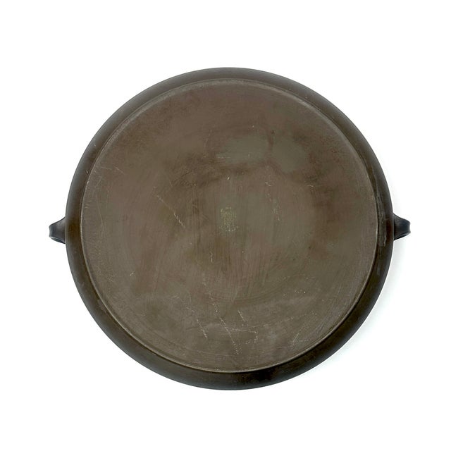 Ceramic Huge Dark Brown Fluted Flamestone Casserole Dish by Dansk Denmark For Sale - Image 7 of 11