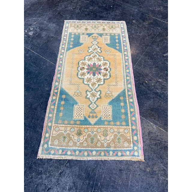 Turkish Oushak Runner Rug 2'6" x 6'5" #17490 Explore a curated collection of hallway runners, wool rugs, and handmade...