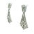 Vintage Platinum Diamond Articulated Drop Earrings, Circa 1940s, A Pair For Sale - Image 4 of 8
