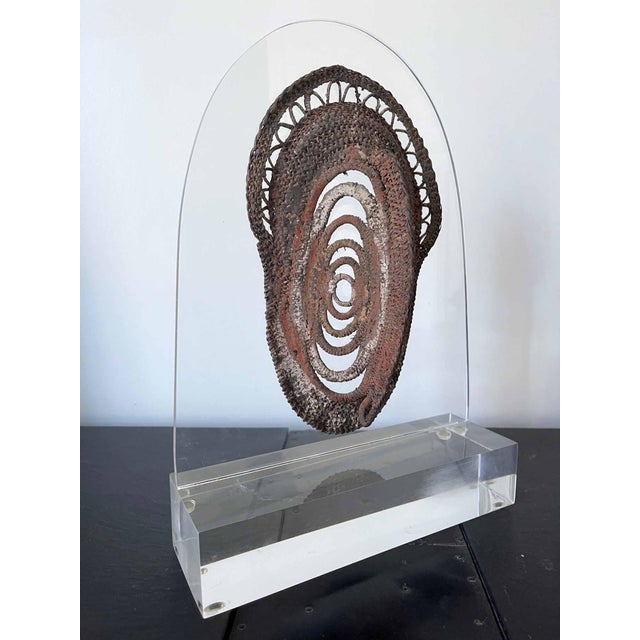 Mid 20th Century Fiber Polychrome Mask Yam Ancestor Papua New Guinea For Sale - Image 5 of 11