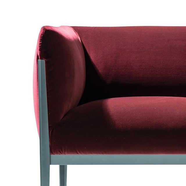 Cotone Chairs in Aluminum and Fabric by Ronan & Erwan Bourroullec for Cassina, Set of 2 For Sale - Image 3 of 5