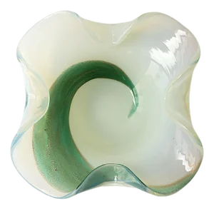 Italian Murano Art Glass Bowl Seguso Style