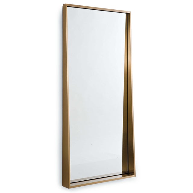 Not Yet Made - Made To Order Regina Andrew Gunner Mirror in Natural Brass For Sale - Image 5 of 5