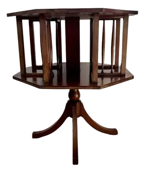 Edwardian Mahogany Inlaid Revolving Bookcase, 1900s