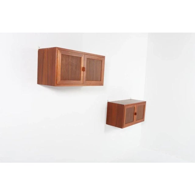 Danish Modern Wall Cabinets by Johannes Andersen, 1960s, Set of 2 For Sale - Image 9 of 10