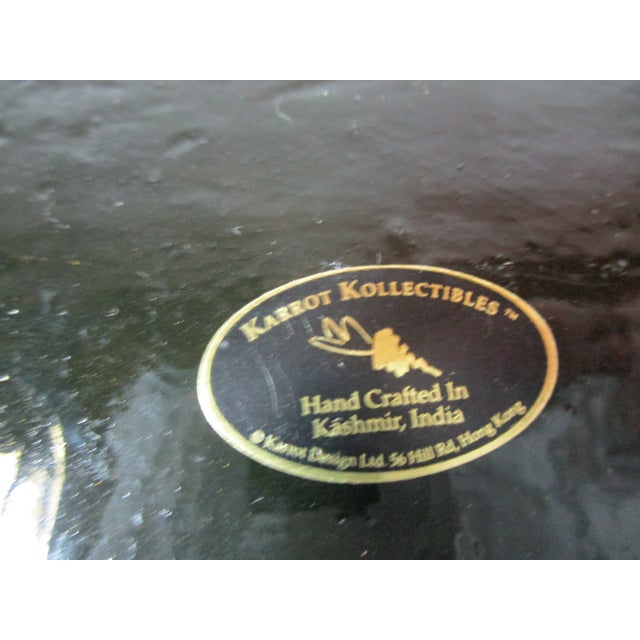 1970s Kashmir Hand Made Boxes - Set of 2 For Sale - Image 6 of 7