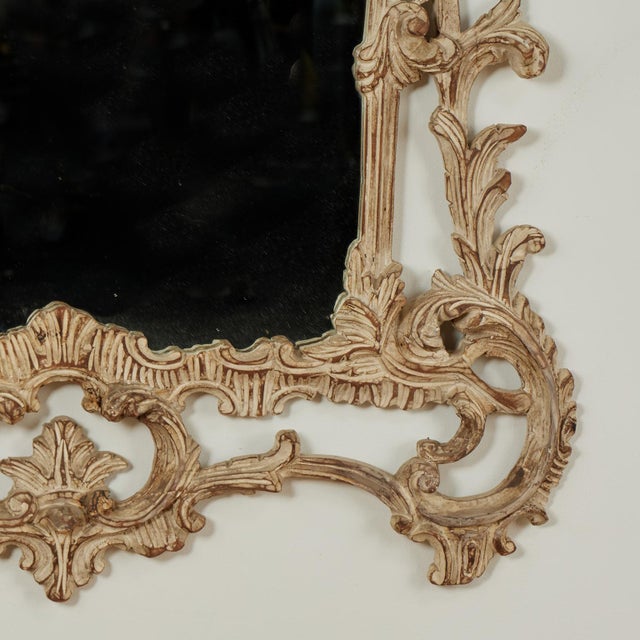 Vintage Italian Chinese Chippendale Pagoda Sytle Wall Mirror For Sale - Image 9 of 10