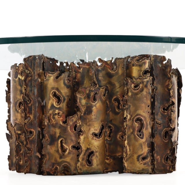 1970s Brutalist 1970s Coffee Table "Cathedral Table" by Silas Seandel For Sale - Image 5 of 8