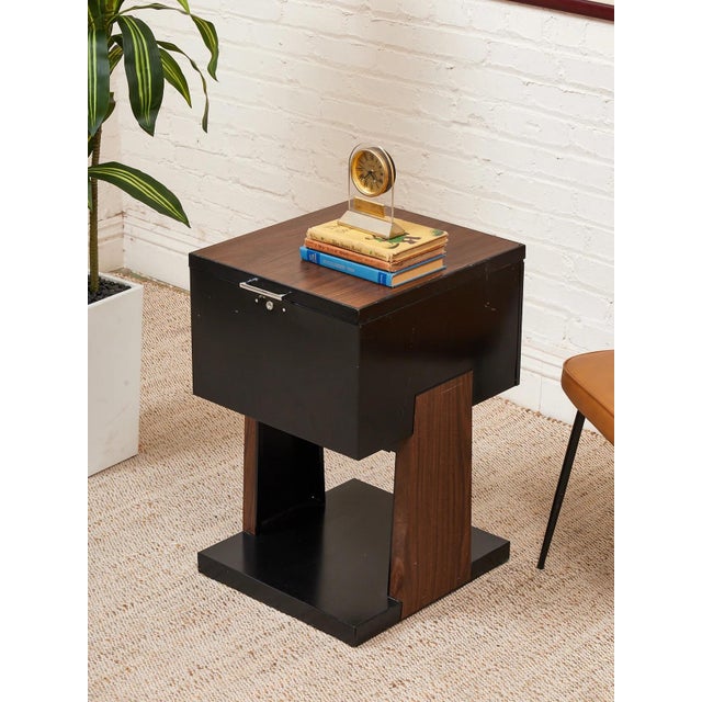 Metal Black Atomic Filing Cabinet 1970s For Sale - Image 7 of 9