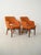 Orange Oslosund Armchairs from Kinnarps, 1950s, Set of 2 For Sale - Image 3 of 11