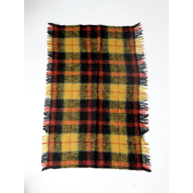 Vintage Scottish Wool Plaid Throw Blanket For Sale - Image 11 of 11