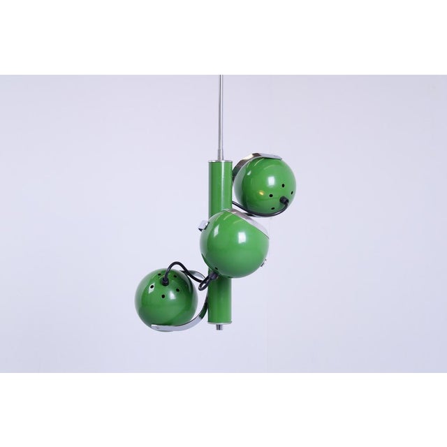 Adjustable Green Eyeball Pendant Lamp from Herda, 1970s For Sale - Image 11 of 18