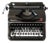 Vintage Optima Elite Black Typewriter, 1950s For Sale