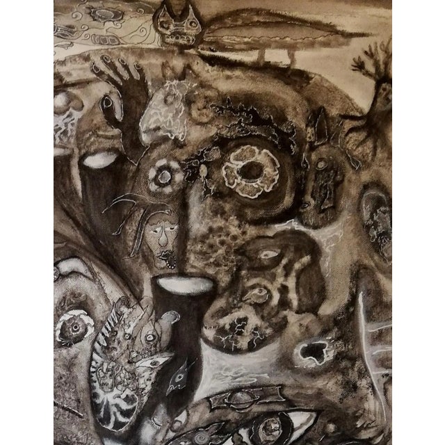 Contemporary Manitoba, Le dernier cri du tigre de Tasmanie, 2020, Mixed Media For Sale - Image 3 of 6
