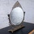 Late 19th to Early 20th Century Art Nouveau Tabletop Metal Vanity Oval Beveled Mirror W/Candle Holders For Sale - Image 13 of 18