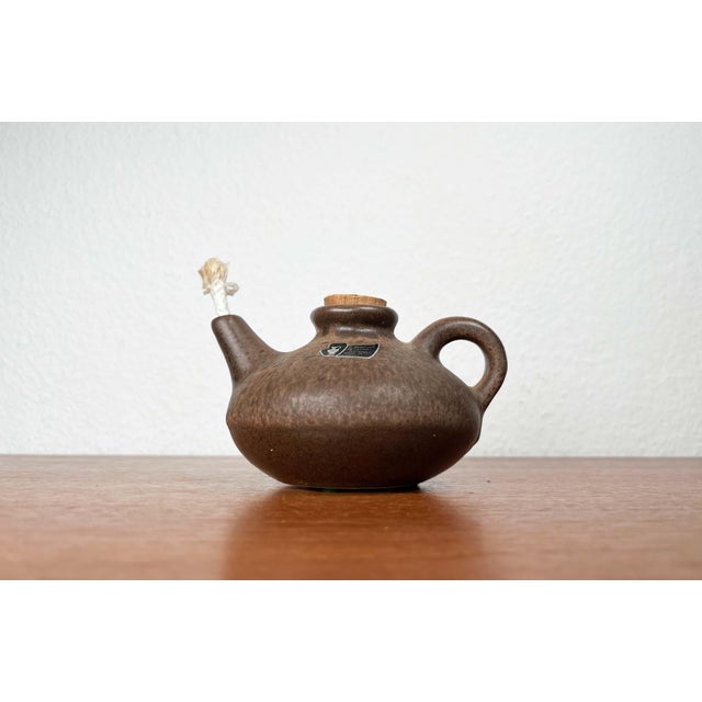 Mid-Century Modern West German Pottery WGP Oil Lamp from Silberdistel Keramik, 1960s For Sale - Image 12 of 12