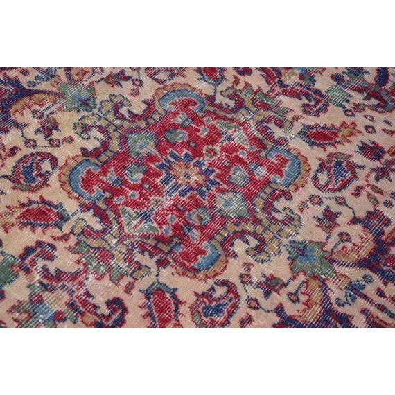 1960s Vintage Turkish Rug - 7′1″ × 10′4″ For Sale - Image 6 of 10